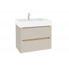 Naturel Koupelnová skříňka s umyvadlem Stilla 80x60x45 cm kašmír mat STILLADK08057U2