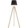 Argon Aster stojaca lampa 1x15 W čierna-drevo 3421