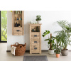 Bighome - Komoda mango 50x30x120 bielená lakovaná IRON