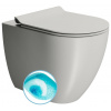 GSI PURA COLOR PURA WC misa stojaca, Swirlflush, 36x55cm, spodný/zadný odpad, cenere dual-mat 880317