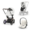 Cybex Platinum CYBEX ePriam 5.0 Travel Set + Cloud T Plus - Style Collection off white 2026 rose gold