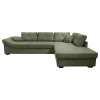 Carryhome ROHOVÁ SEDACIA SÚPRAVA, textil, olivovozelená - Online Only obývacie izby - 002330008802
