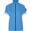 James & Nicholson Tričko JN 453 cyklistické se zipem, krátký rukáv, dámské COT020453b4603-cobalt L Modrá cobalt