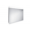 Nimco Zrkadlá - Zrkadlo s LED s osvetlením, 90x70 cm, hliník ZP 23019