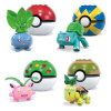 Mattel Pokémon Mega Construction Set Grass-Type Trainer Team Building Toy Kit
