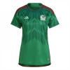 adidas Mexico Home Shirt 2022 Women's VivGrn/ColGrn 16 (XL)