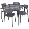 ROJAPLAST Set záhradného nábytku ZWMT-90 záhradný stôl 1 + 4 záhradné stoličky AIRE