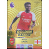 Bukayo Saka Panini Premier League 2023-2024 Golden Baller No. 1
