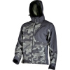 Lahti Pro Softshellová bunda s kapucňou, zelená a čierna camo, 
