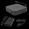 i-tec Thunderbolt 3 Travel Dock Dual 4K Display with Power Delivery 60W + i-tec Universal Charger 77 TB3TRAVELDOCKPD60W