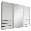 MID.YOU SKRIŇA S POS. DVER. – HOR.VED, biela, strieborná, 300/216/65 cm - Online Only zostavy - 001787065201