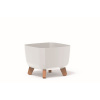 kvetináč 39cm GRACIA SQUARE DGQL400-S449 biely plastový PROSPERPLAST