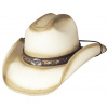 BULLHIDE HATS Little Big Horn – westernový klobúk z Shantung Panama, prírodný Veľkosť: 59 cm (L)