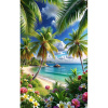 Diamantový obraz Tropická pláž