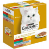 Gourmet Gold hovädzina a kura morka a kačica morské ryby králik a pečeň 8 x 85 g