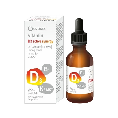 Ovonex Vitamín D3 Active synergy kvapky 25 ml