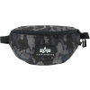 Alpha Industries Rubber Print Waist Bag blackcamo ľadvinka-taška Veľkosť: Unisex, Farba: čierny maskáč, tmavý maskáč