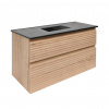 Naturel Koupelnová skříňka 2 zásuvková s umyvadlem Savona 98x53x44,8 cm dub Halifax mat SAVONA2100DHC