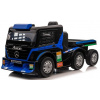 mamido Detský elektrický kamión Mercedes Axor LCD MP4 s návesom modrý