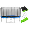 Záhradná trampolína SkyRamiz 487 cm 16 stôp pre deti, zelené príslušenstvo (veľká ZÁHRADNÁ TRAMPOLÍNA pre deti 487 cm 16 FT + čistý DARČEK NA PRIJATIE)