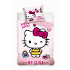 Bavlnené obliečky 160x200 Hello Kitty Cats (Bavlnená posteľná bielizeň 160x200 Hello Kitty Cats)