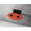 Ravak OVO-P II-ORANGE/BLACK Sedátko do sprchy, sklopné, oválne + CLEANER čistič B8F0000058