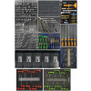 SP Tools Dielenský box SPT CUSTOM XL - čierny SP40628 Typ: Vybavený, Počet náradí: 363 kusov