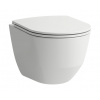 Laufen, Závěsné WC Pack, compact, rimless včetně sedátka s poklopem slim H8669550000001