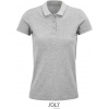 SOL´S PLANET / Dámska polokošeľa z bio bavlny - grey melange XXXL