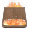 Aromatický difuzér 2v1 soľná lampa s efektom plameňa Aromaterapia zvlhčovač