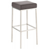Design-Shop Barová stolička DS35899 nerez - Hnedá