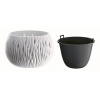 Prosperplast Sandy Bowl květináč 37 cm bílá DSK370