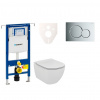 Ideal standard Cenově zvýhodněný závěsný WC set Geberit do lehkých stěn / předstěnová montáž+ WC Tesi 111.355.00.5NE2