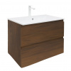 Swiss aqua technologies Koupelnová skříňka s umyvadlem SAT B-Way 79x50x45 cm ořech mat BWAY280NUTU4BBI
