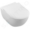 Villeroy & Boch Subway 2.0 Závesné WC s doskou SoftClosing, DirectFlush, CeramicPlus, alpská biela 5614R2R1