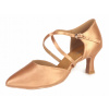 Dámske tanečné topánky Botan BS-1 telové (nude) s 6,5 cm podpätkom Flare, Veľkosť: 36