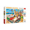 Trefl Puzzle Mačky na pláži - Skryté tvary 1011 dielikov 68x48cm