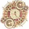 Robotime Rokr 3D dřevěné puzzle Nástěnné hodiny Zodiac 168 ks