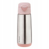 B.box Termoska s objemom 500 ml, fľaša na pitie pre deti s náustkom 3+ Blush Crush