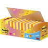 Sponky POST-IT Pad SUPER STICKY 654-SS-VP24COL 76x76mm, mix barev 24x90 listů