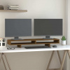 vidaXL Stojan na monitor medovo-hnedý 100x27x14 cm masívna borovica - Hnedá - 64624-19465