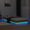 zahrada-XL LED posteľný rám voskovo hnedý 100x200 cm masívna borovica 844412