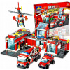 FIRE TRUCK hasičská stanica stavebné bloky 774 ks (XXL Tehly požiarna základňa HASIČSKÁ STANICA 774)