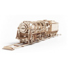 Ugears 3D puzzle Parní lokomotiva s vagónem 443 ks
