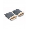 Rukávnik na kočík 2 ks Sensillo 45x21 navy Sivá