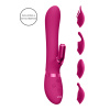 Vive Chou battery-powered waterproof clitoral vibrator with replaceable heads pink