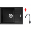 Sinks PERFECTO 650 Granblack + ELASTA S čierná matná