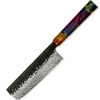 IZMAEL Damaškový kuchynský nôž Seiryu Nakiri/Multifarebná 18.9 cm