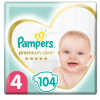 Plienky Pampers Premium Care veľ 4, 9-14 kg, 104 ks