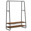 SongmicsHome Stojan na oblečenie ELIAS 100 x 45 x 160 cm hnedá čierna RGR112B01